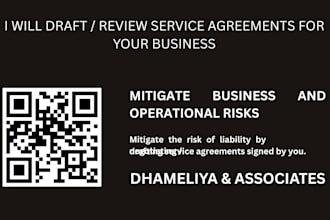 review and negotiate service agreements for your business