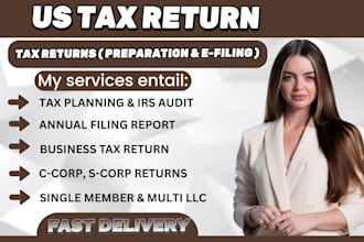 prepare annual reports, ein number, us tax filing, income tax return