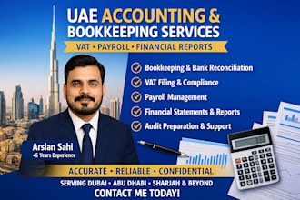 your uae accounting bookkeeping expert, vat payroll, financial reports