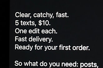 copywriting for everything posts, products, websites