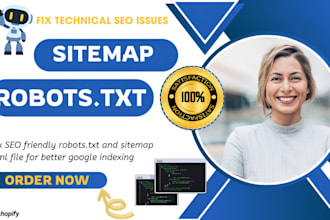 create SEO friendly robots txt and sitemap xml file for better google indexing