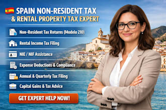 handle spain non resident tax filing and rental property tax compliance