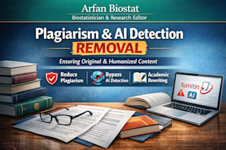 fix plagiarism and humanize ai written content