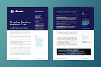 design a strategic case study with clear structure