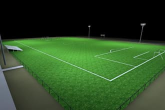 design soccer field lighting plans with photometric plan