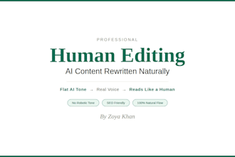 rewrite ai content into human SEO articles