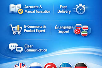 do accurate translations between english, russian,turkish, german, arabic, uzbek