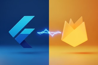develop a professional flutter app with firebase backend