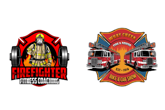 design a professional firefighter logo for your company