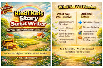 write engaging hindi kids story scripts