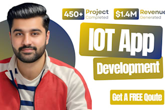 iot app development for android ios app as iot developer, flutter developer