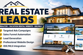 generate real estate leads, realtor vacation rental website, idx mls integration