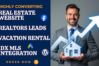 generate real estate leads, realtor vacation rental website, idx mls integration
