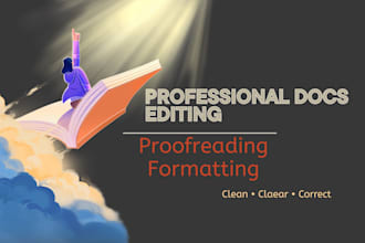 proofread and format documents professionally
