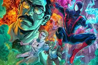 do comic book illustration, manga anime art graphic novel