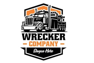 do trucking logistics car cargo transport repair logo
