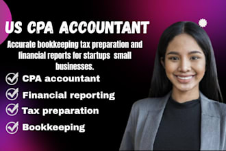 prepare and file us tax return personal and business tax, llc tax, as CPA