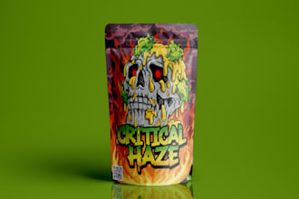 create weed pouch, mylar bag, cannabis, hash, merijuana and cbd product labels