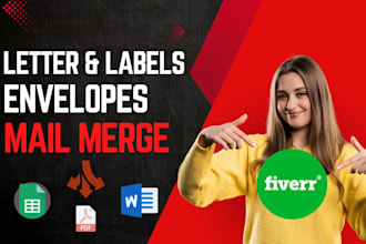 create letters, labels, and envelopes using mail merge
