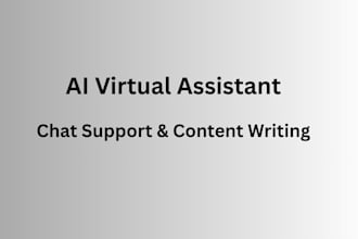 be your ai virtual assistant for chat support and content writing
