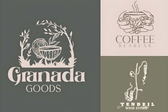 design a vintage premium floral logo for your holistic medicine brand