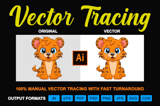 vector tracing redraw logo convert to vector