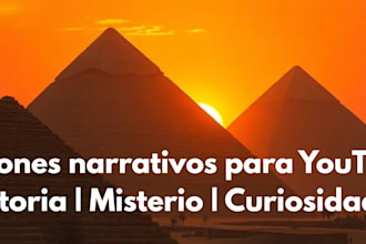 guionista narrativo para videos de historia y misterio