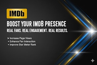 promote your imdb profile and improve your starmeter rank
