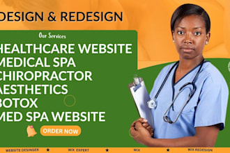 design responsive medical spa, chiropractor, aesthetics, botox med spa website