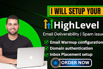 fix gohighlevel email deliverability email spam issue warmup cold email domain
