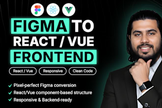 convert figma to react website, next js, vue, tailwind CSS responsive web app