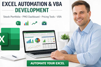 do excel automated stock portfolio tracker, pricing options, pmo dashboard, vba
