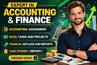 handle accounting and finance assigned tasks with case studies and reports