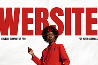 design custom wp elementor pro website for your company