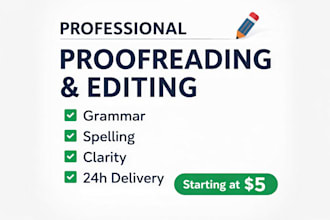 do proofreading , evaluation , grammar check