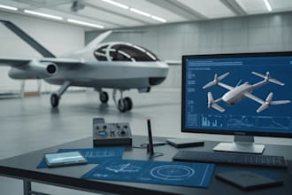 design uav drone, vtol aircraft and flight control system in matlab simulink