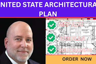 usa architecture drawing,mep adu,site plan,foundation plan adu drawing,usa stamp