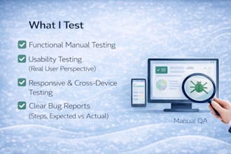 do manual QA testing for mobile apps and websites