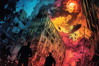 illustrate print ready comic book pages