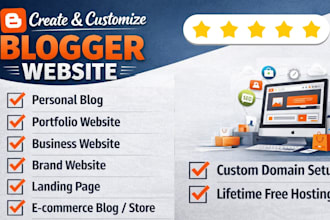 design custom blogspot website, customize blogger template and fix errors