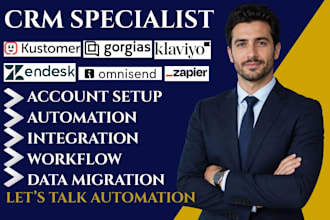 setup gorgias helpdesk, klaviyo automation and shopify integration