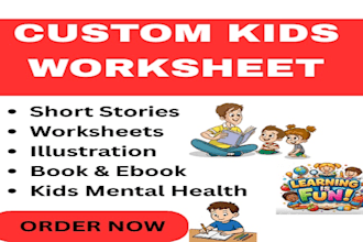 do kids worksheet,ebook, coloring book and activity book