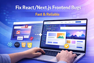 fix react nextjs frontend bugs and website issues quickly
