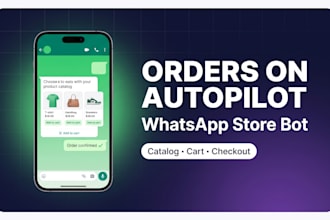build a whatsapp store with catalog cart and order automation