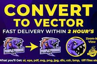 do manual vector tracing, replicate logo to vector, convert to vector quickly