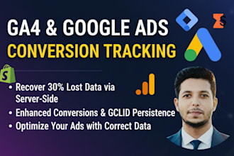 fix google ads conversion tracking, ga4 ecommerce setup for ecom and b2b