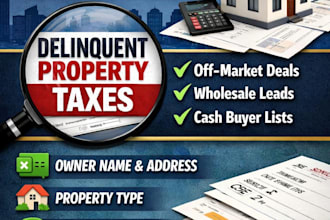 find delinquent tax lists from county records
