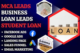 generate mca leads business leads payday loan student loan leads sales leads