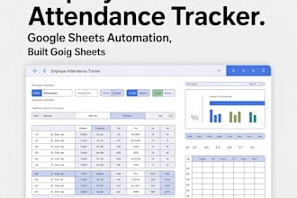 employee attendance and absence tracker google sheets