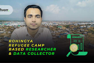 research and collect data at the rohingya refugee camp